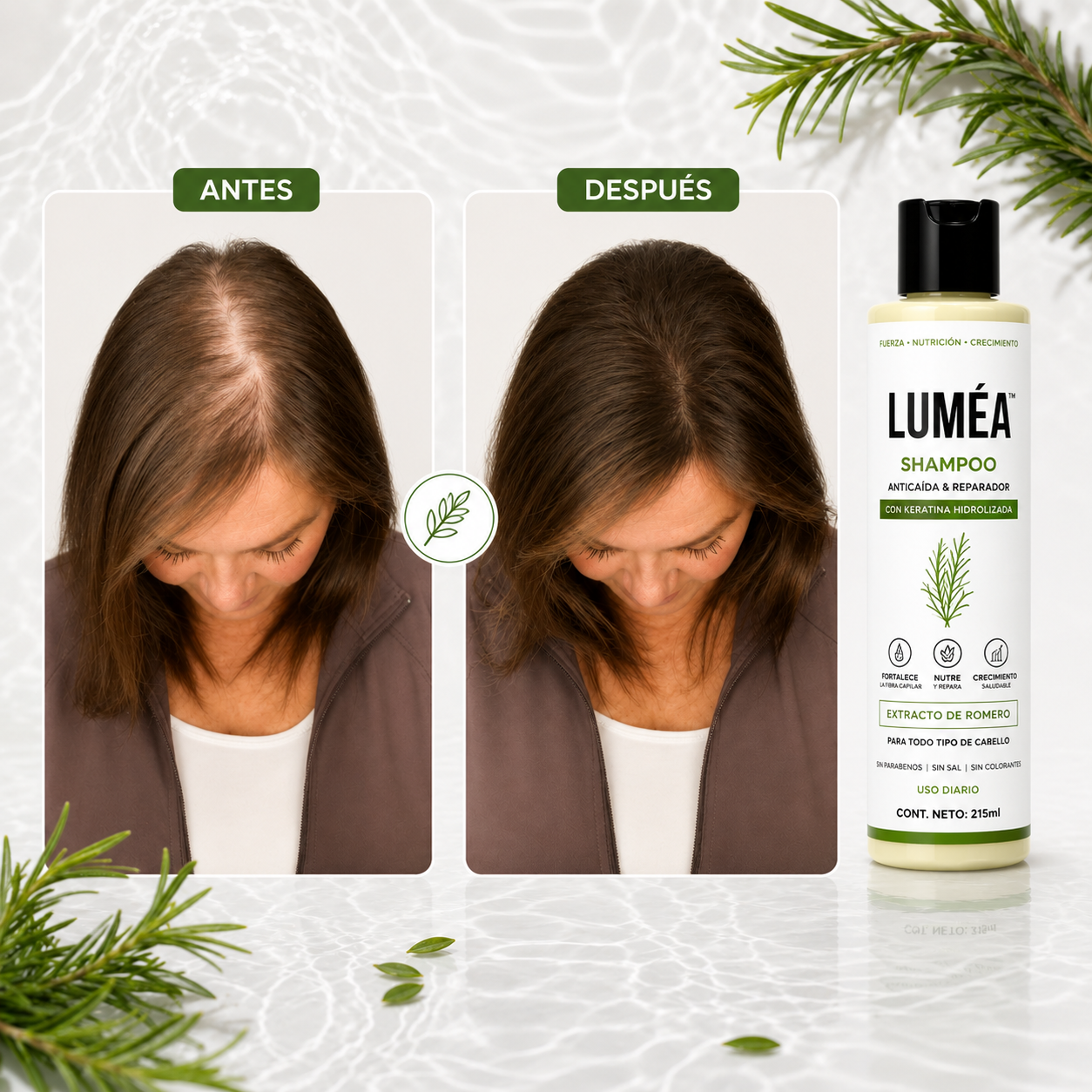 Rosemary Anti-Hair Loss Shampoo - Strengthens and Stimulates Growth